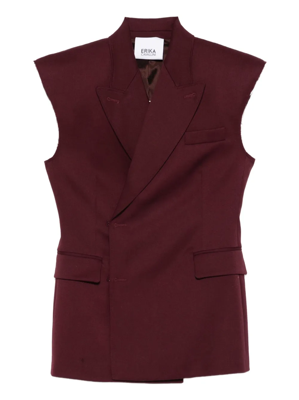 Куртка без рукавов со смещенной застежкой Erika Cavallini, красный
Куртка без рукавов со смещенной застежкой Erika Cavallini, красный
