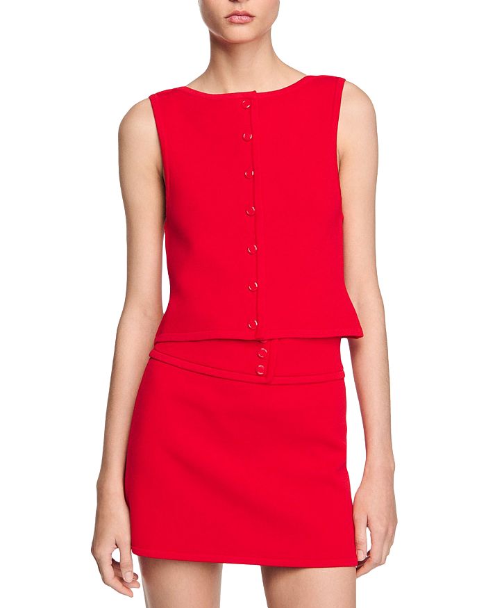 Свитер без рукавов Sandro, красный
Свитер без рукавов Sandro, красный