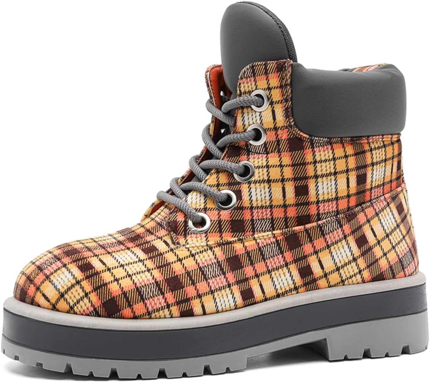 Мужские ботинки Kelibasi из хлопчатобумажного текстиля в клетку с шнуровкой, с мягким воротником и нескользящей резиновой подошвой для повседневной носки и прогулок на свежем воздухе, желтый
Мужские ботинки Kelibasi из хлопчатобумажного текстиля в клетку с шнуровкой, с мягким воротником и нескользящей резиновой подошвой для повседневной носки и прогулок на свежем воздухе, желтый