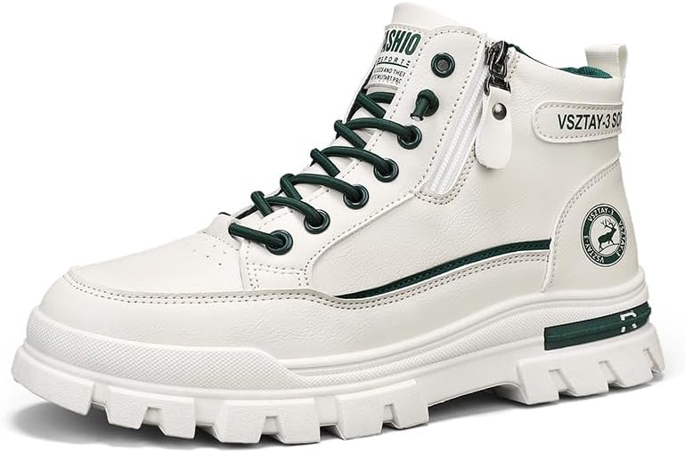 Ботинки для мужчин, высокие армейские ботинки, кожа, на шнуровке, с боковой молнией, цвета бежевый, черный, хаки Generic
Ботинки для мужчин, высокие армейские ботинки, кожа, на шнуровке, с боковой молнией, цвета бежевый, черный, хаки Generic