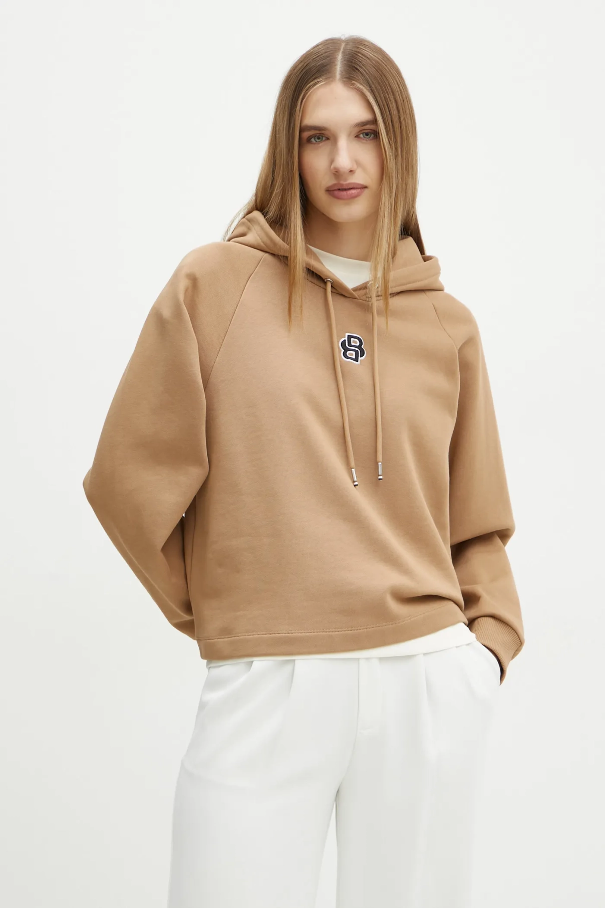 Хлопковая толстовка BOSS, бежевый
Хлопковая толстовка BOSS, бежевый