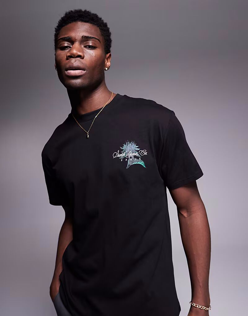 Футболка Sixth June с ботаническим принтом на спине черного цвета
Футболка Sixth June с ботаническим принтом на спине черного цвета