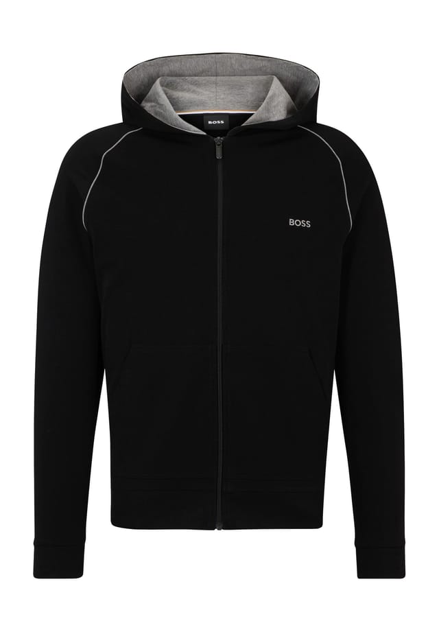 Толстовка для дома с вышитым логотипом и капюшоном Boss, черный
Толстовка для дома с вышитым логотипом и капюшоном Boss, черный