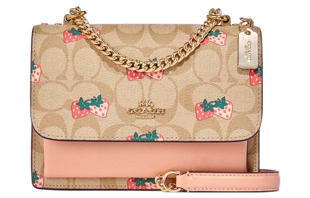 COACH Сумка через плечо Klare из гладкой кожи с покрытием, женская, коричневого и розового цвета, небольшого размера
COACH Сумка через плечо Klare из гладкой кожи с покрытием, женская, коричневого и розового цвета, небольшого размера