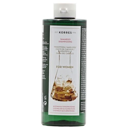 Шампунь от выпадения волос с цистеином и гликопротеинами - 400 мл Korres
Шампунь от выпадения волос с цистеином и гликопротеинами - 400 мл Korres
