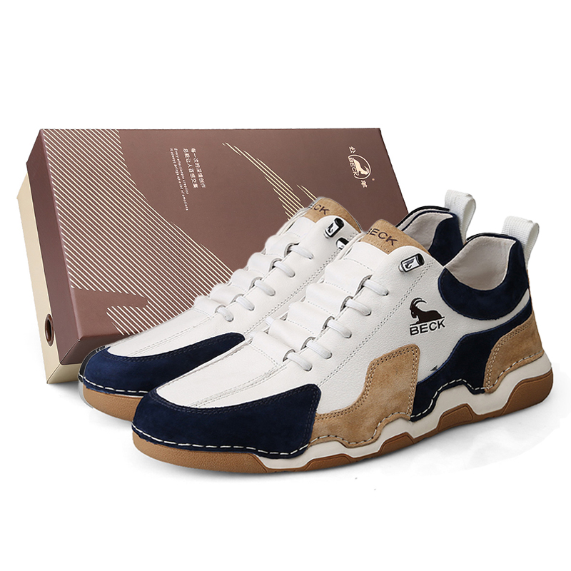 BECK Легкие износостойкие и нескользящие низкие скейтерские кроссовки мужские бело-коричневые, цвет White Brown
BECK Легкие износостойкие и нескользящие низкие скейтерские кроссовки мужские бело-коричневые, цвет White Brown
