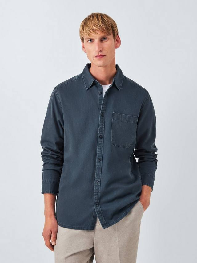 Рубашка из постиранного хлопка Regular Fit John Lewis, Blue Mirage
Рубашка из постиранного хлопка Regular Fit John Lewis, Blue Mirage