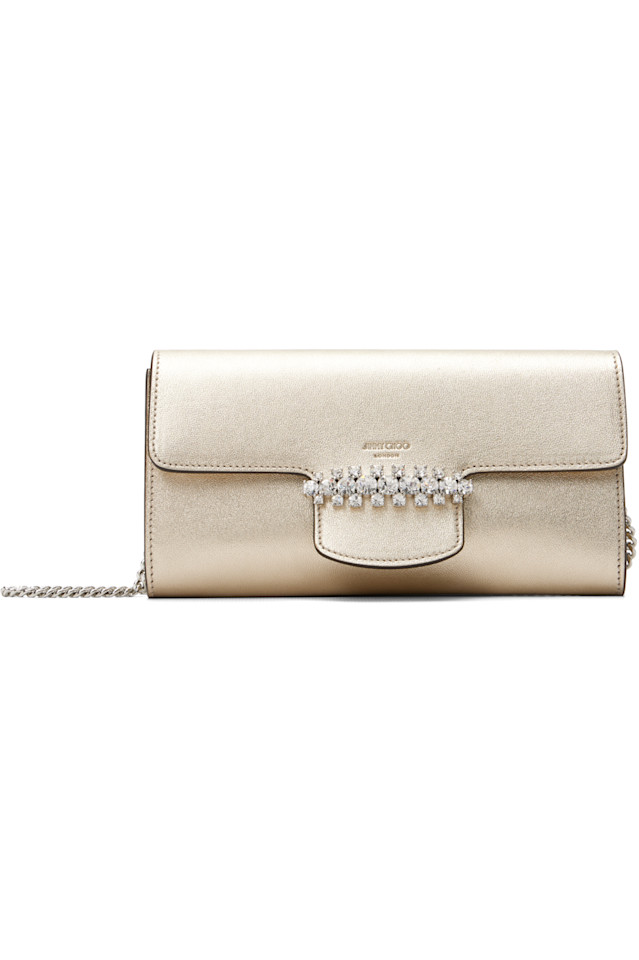 Jimmy Choo Золотой кошелек-сумочка с цепочкой Bing
Jimmy Choo Золотой кошелек-сумочка с цепочкой Bing
