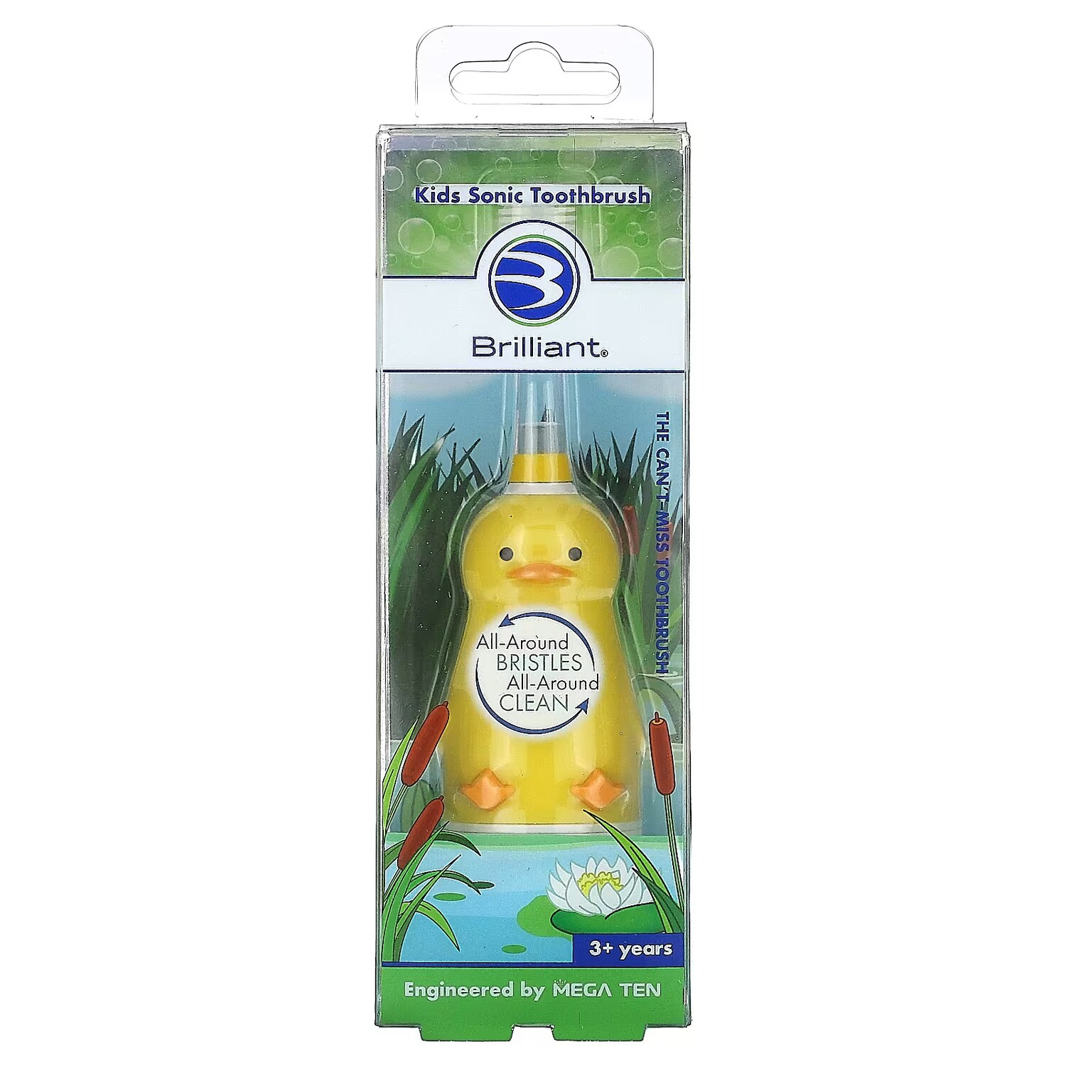 Зубная щетка Duck 1 Sonic Baby Buddy Brilliant Kids Sonic для детей от 3 лет
Зубная щетка Duck 1 Sonic Baby Buddy Brilliant Kids Sonic для детей от 3 лет