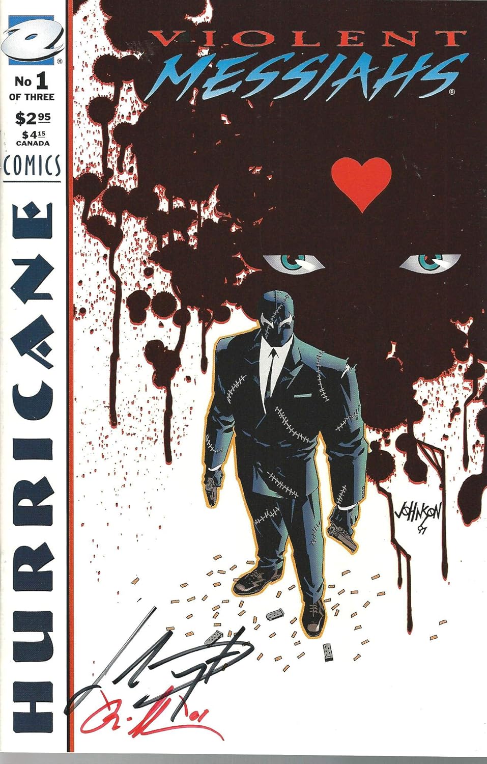 Violent Messiahs #1, July 1997 SIGNED (Hurricane Comics)
Violent Messiahs #1, July 1997 SIGNED (Hurricane Comics)