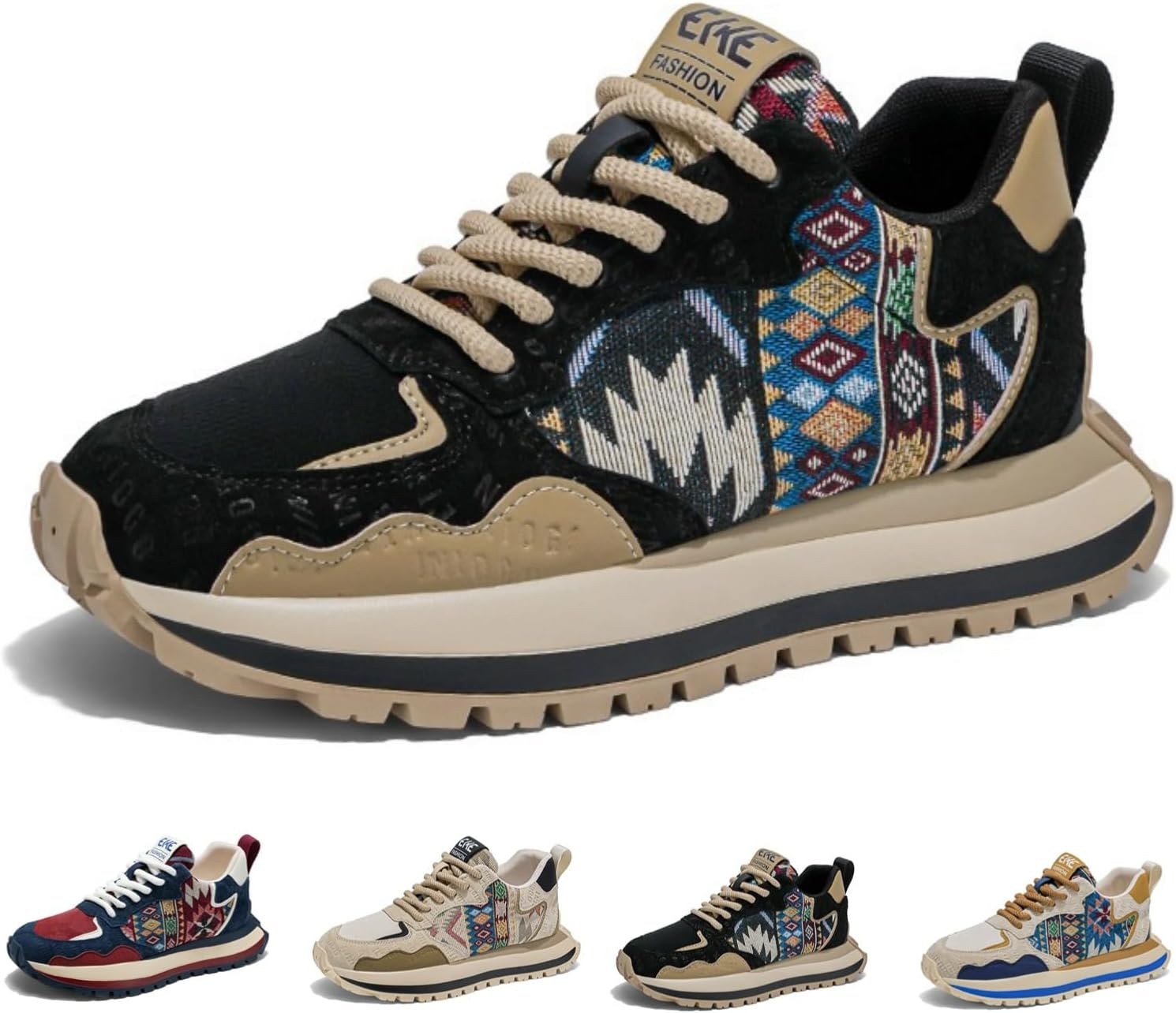 Мужские ретро-кроссовки MACEFIL с массивной подошвой, противоскользящие, удобные, модные, спортивные, повседневные, для улицы и ходьбы, черный
Мужские ретро-кроссовки MACEFIL с массивной подошвой, противоскользящие, удобные, модные, спортивные, повседневные, для улицы и ходьбы, черный