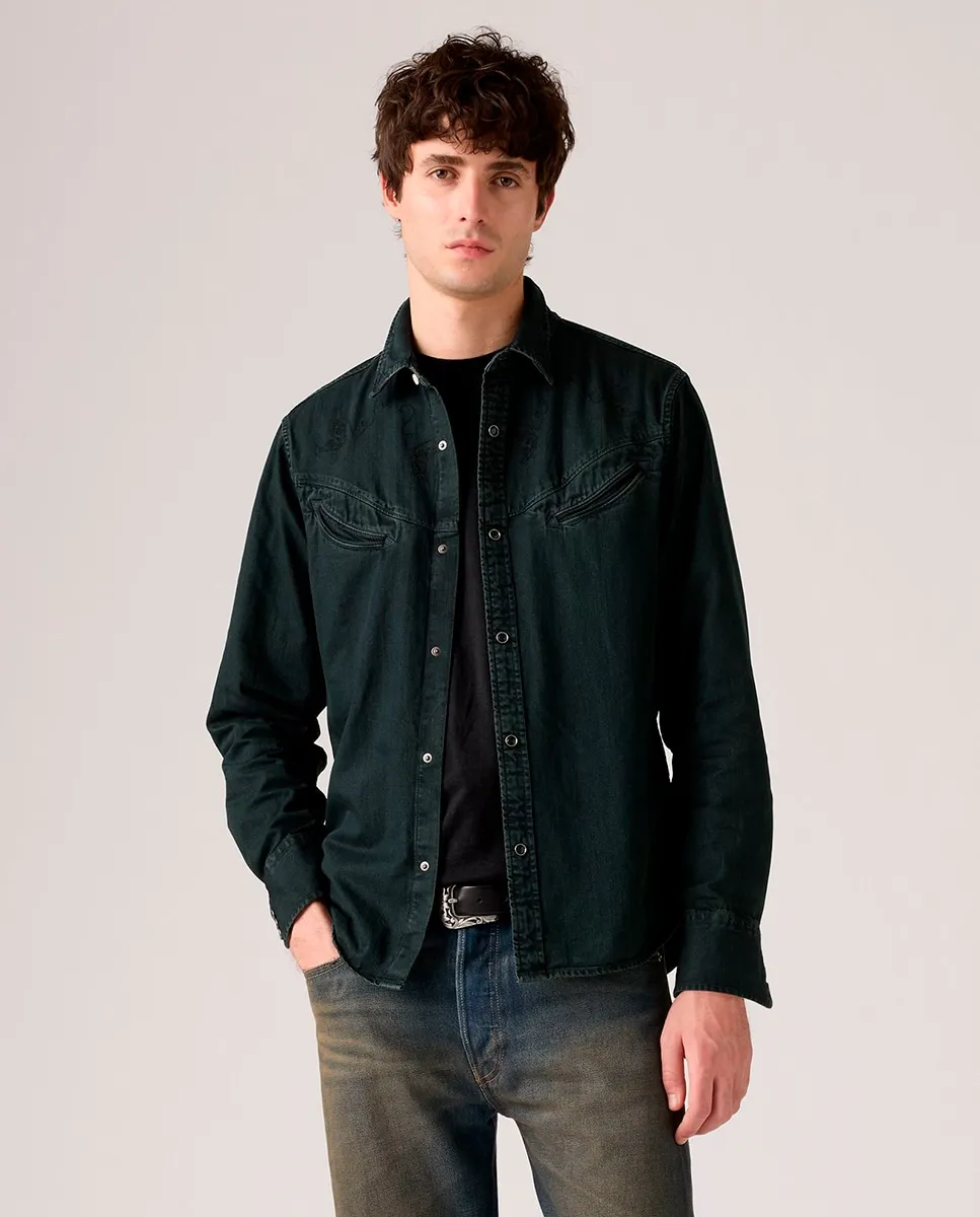 Мужская джинсовая рубашка с длинными рукавами Levi's, темно-синий
Мужская джинсовая рубашка с длинными рукавами Levi's, темно-синий