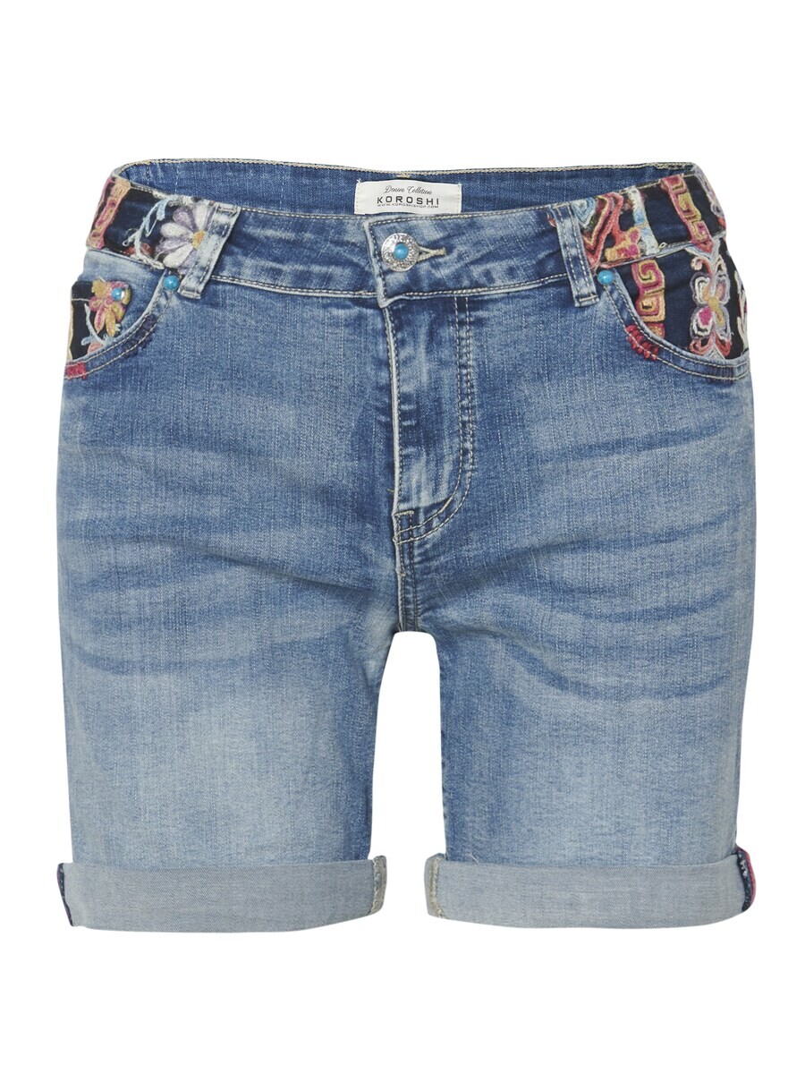 Джинсовые шорты KOROSHI Slim fit Jeans, синий деним 
Джинсовые шорты KOROSHI Slim fit Jeans, синий деним