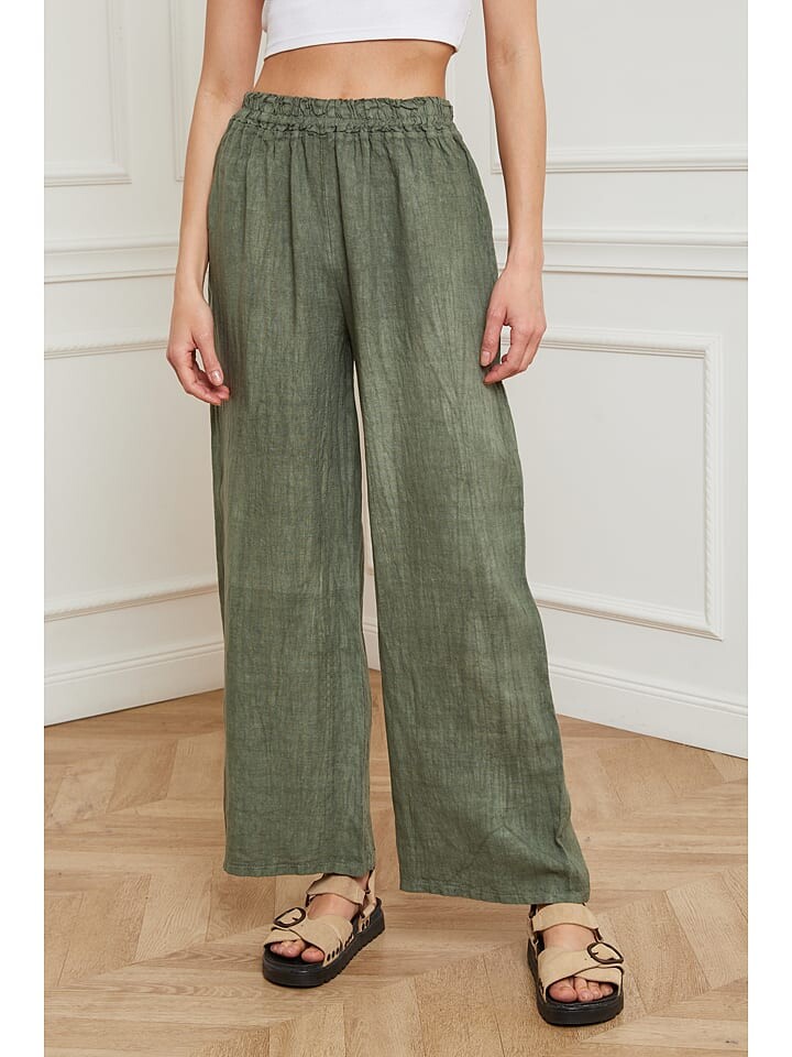 Тканевые брюки La Compagnie Du Lin, хаки
Тканевые брюки La Compagnie Du Lin, хаки