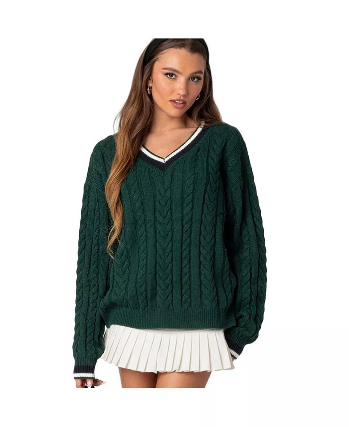 Женский свитер Amoret с косичной вязкой Edikted, зеленый
Женский свитер Amoret с косичной вязкой Edikted, зеленый