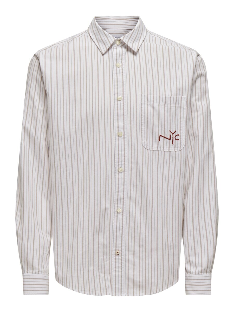 Повседневная рубашка Only & Sons Comfort fit Button Up Shirt ONSDrake, натуральный белый
Повседневная рубашка Only & Sons Comfort fit Button Up Shirt ONSDrake, натуральный белый