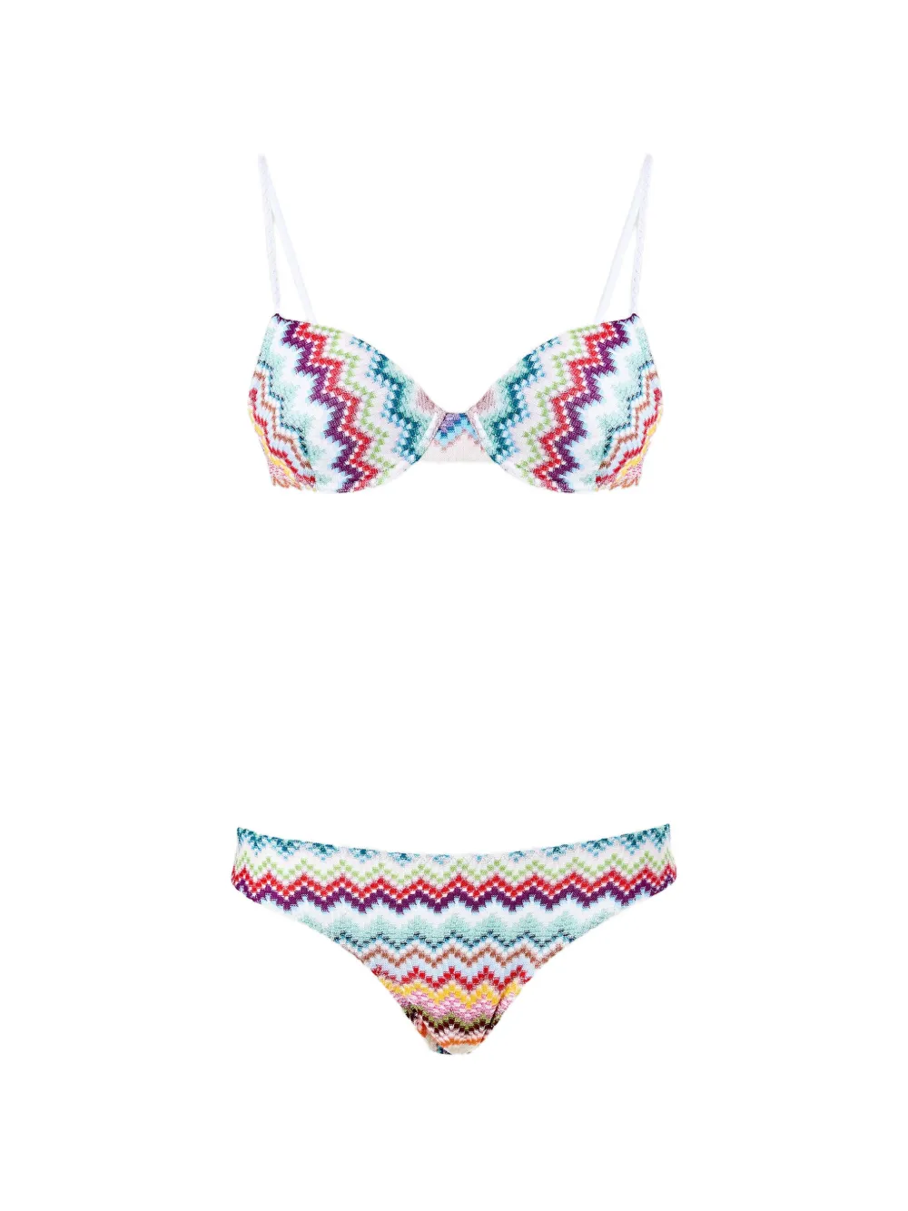 Комплект бикини с зигзагообразным узором Missoni, белый
Комплект бикини с зигзагообразным узором Missoni, белый
