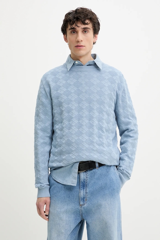 Хлопковый свитер Hugo, синий
Хлопковый свитер Hugo, синий