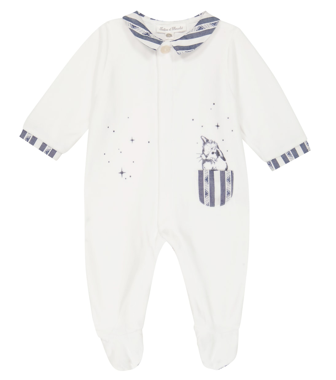 Детский бархатный комбинезон с принтом Tartine et Chocolat, Marine
Детский бархатный комбинезон с принтом Tartine et Chocolat, Marine