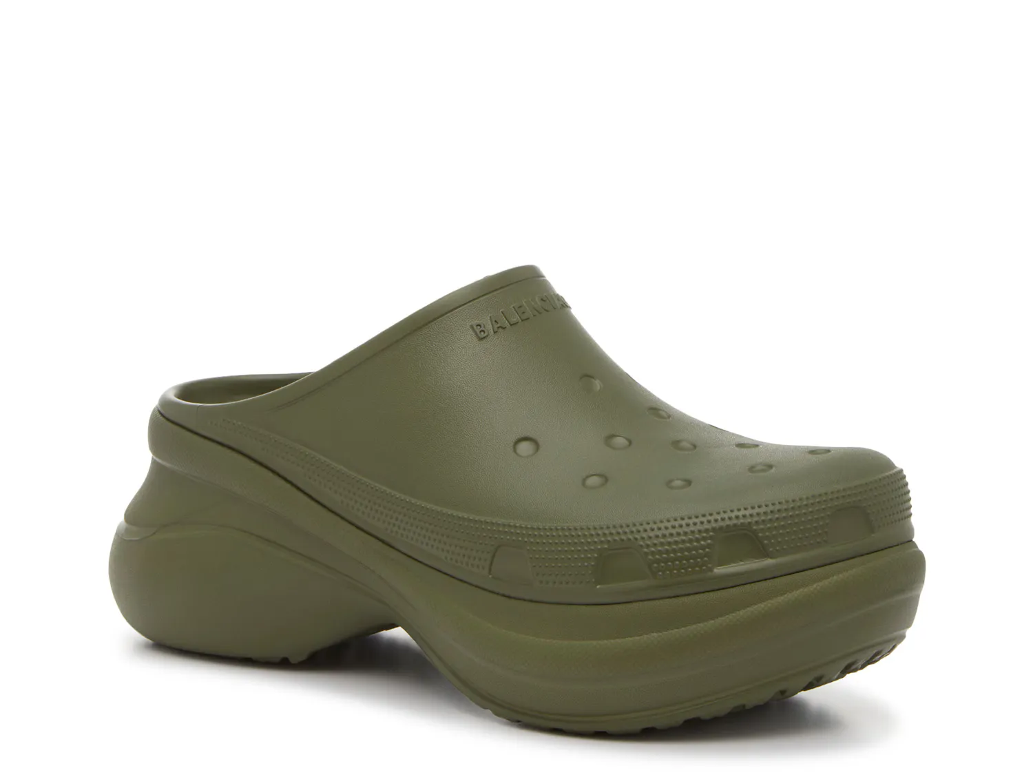 Сабо x Crocs Platform Mule Balenciaga, хаки/зеленый
Сабо x Crocs Platform Mule Balenciaga, хаки/зеленый