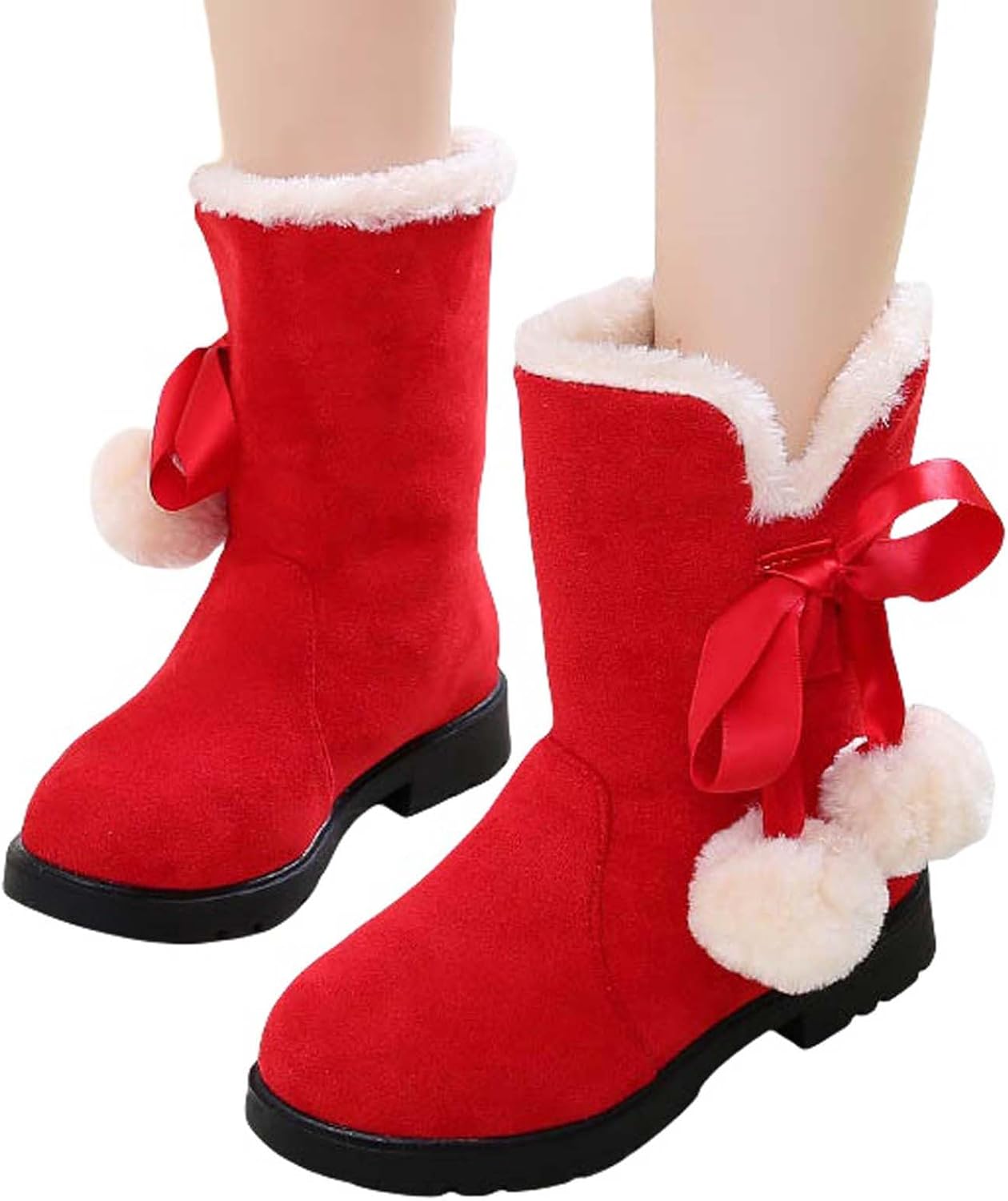 Ботинки для девочек с боковым вырезом V-образного стиля, модные ботильоны с боковым бантом, завязками, праздничные ботильоны, пушистые утепленные теплые обувь Generic, Red
Ботинки для девочек с боковым вырезом V-образного стиля, модные ботильоны с боковым бантом, завязками, праздничные ботильоны, пушистые утепленные теплые обувь Generic, Red