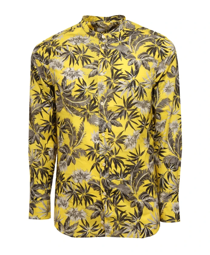 Хлопковая рубашка с корейским воротником Paolo Pecora, мультиколор
Хлопковая рубашка с корейским воротником Paolo Pecora, мультиколор