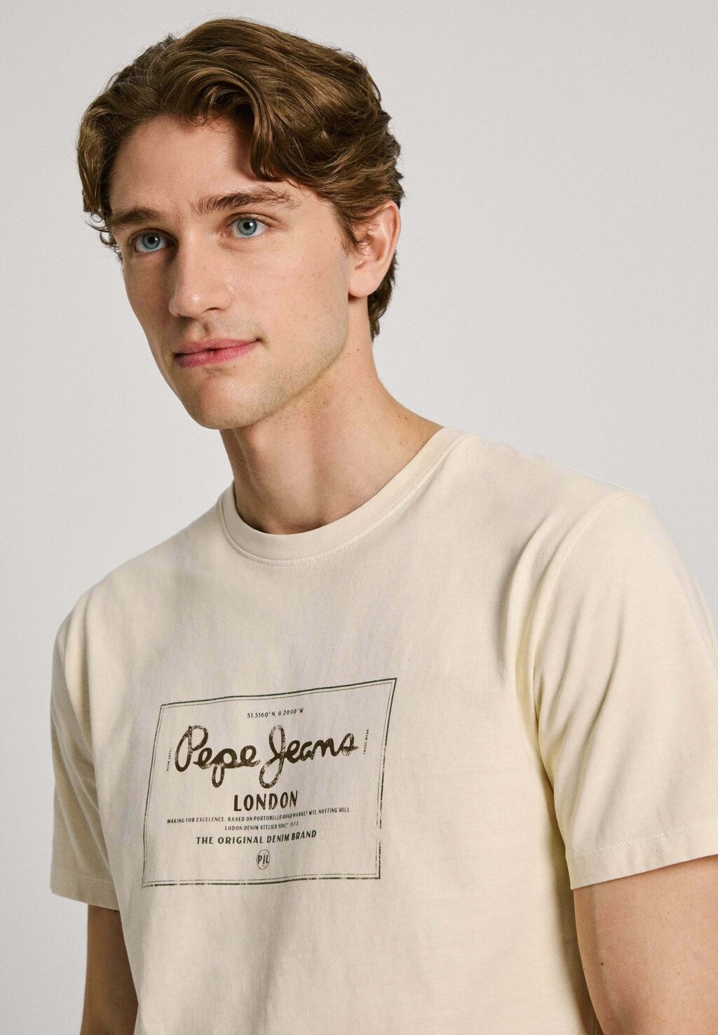 Футболка с принтом Pepe Jeans, кремовый
Футболка с принтом Pepe Jeans, кремовый