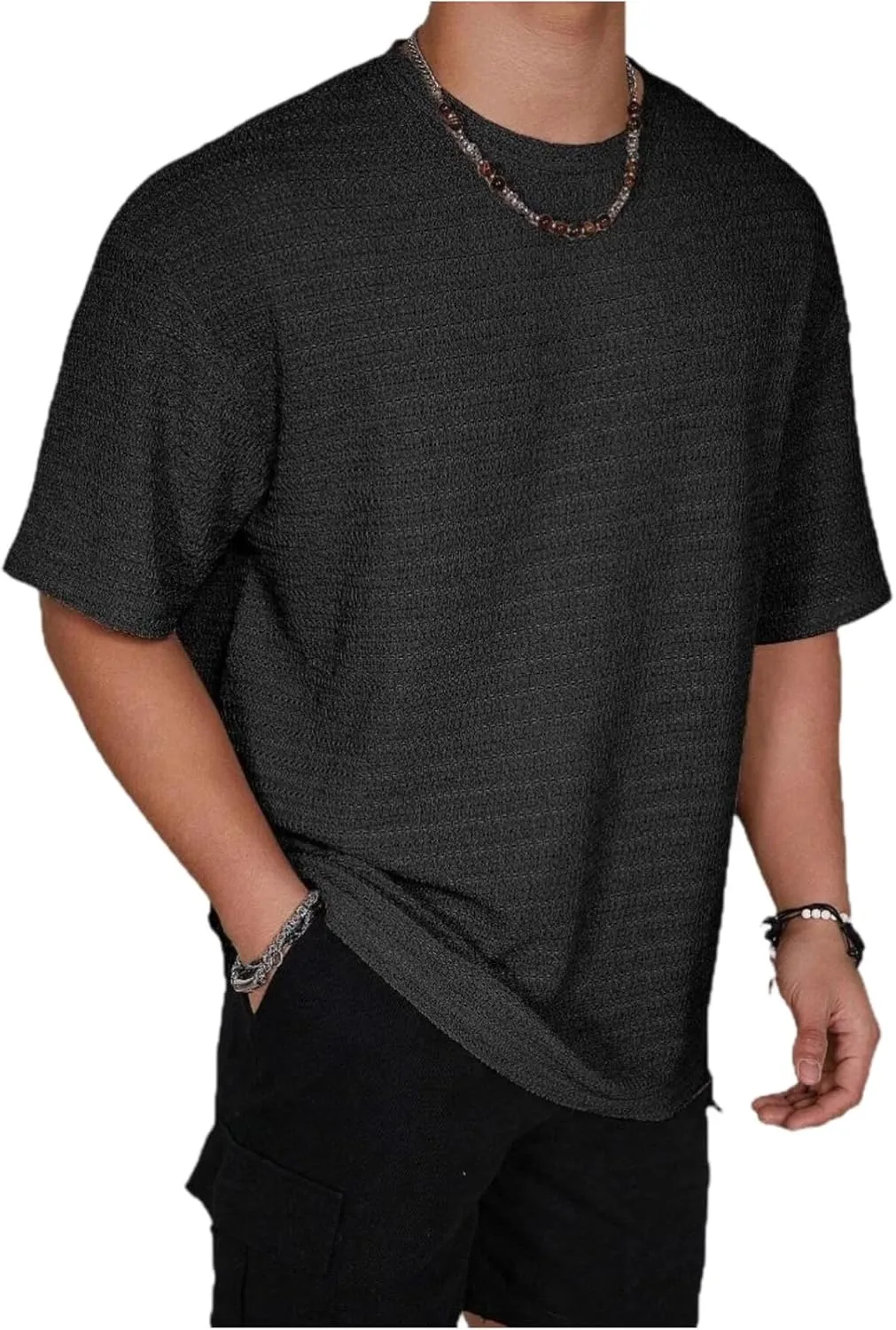 Мужская футболка с круглым вырезом, короткий рукав, оверсайз RODYETQQ
Мужская футболка с круглым вырезом, короткий рукав, оверсайз RODYETQQ