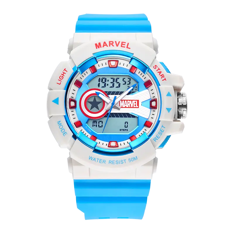 MARVEL Часы Hero Collection Electronic Movement TPU Strap Watch Men's Watch Blue Dial MV 81105W
MARVEL Часы Hero Collection Electronic Movement TPU Strap Watch Men's Watch Blue Dial MV 81105W