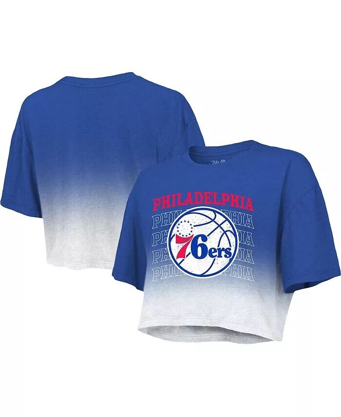Женская футболка Threads Royal and White Philadelphia 76ers Repeat Dip-Dye Cropped Majestic
Женская футболка Threads Royal and White Philadelphia 76ers Repeat Dip-Dye Cropped Majestic