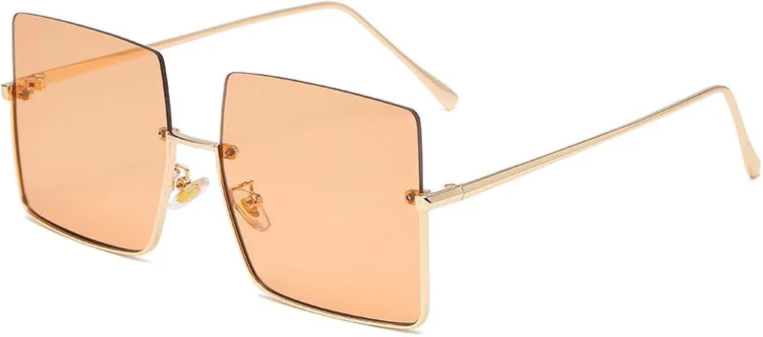 Модные солнцезащитные очки в полуободковой оправе, без оправы, металлические, в стиле ретро, полуободковая оправа, линзы с градиентом цвета "океан" TKKTLLT, Champange
Модные солнцезащитные очки в полуободковой оправе, без оправы, металлические, в стиле ретро, полуободковая оправа, линзы с градиентом цвета "океан" TKKTLLT, Champange