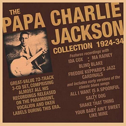CD диск Jackson, Papa Charlie: Papa Charlie Jackson Collection 1924-34
CD диск Jackson, Papa Charlie: Papa Charlie Jackson Collection 1924-34