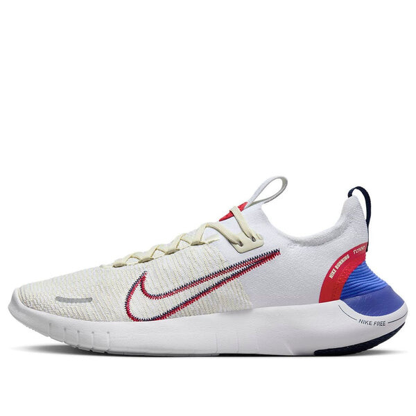 Кроссовки free rn nn road running shoes 'white sea glass blue joy university red' Nike, белый 
Кроссовки free rn nn road running shoes 'white sea glass blue joy university red' Nike, белый