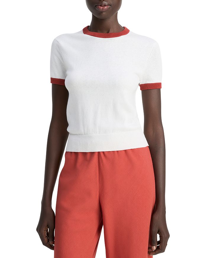 Свитер с контрастной окантовкой Tee Vince, белый
Свитер с контрастной окантовкой Tee Vince, белый