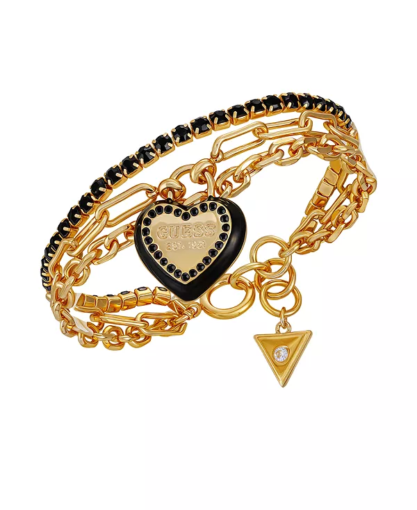 Изящный смелый многорядный браслет Guess, gold
Изящный смелый многорядный браслет Guess, gold