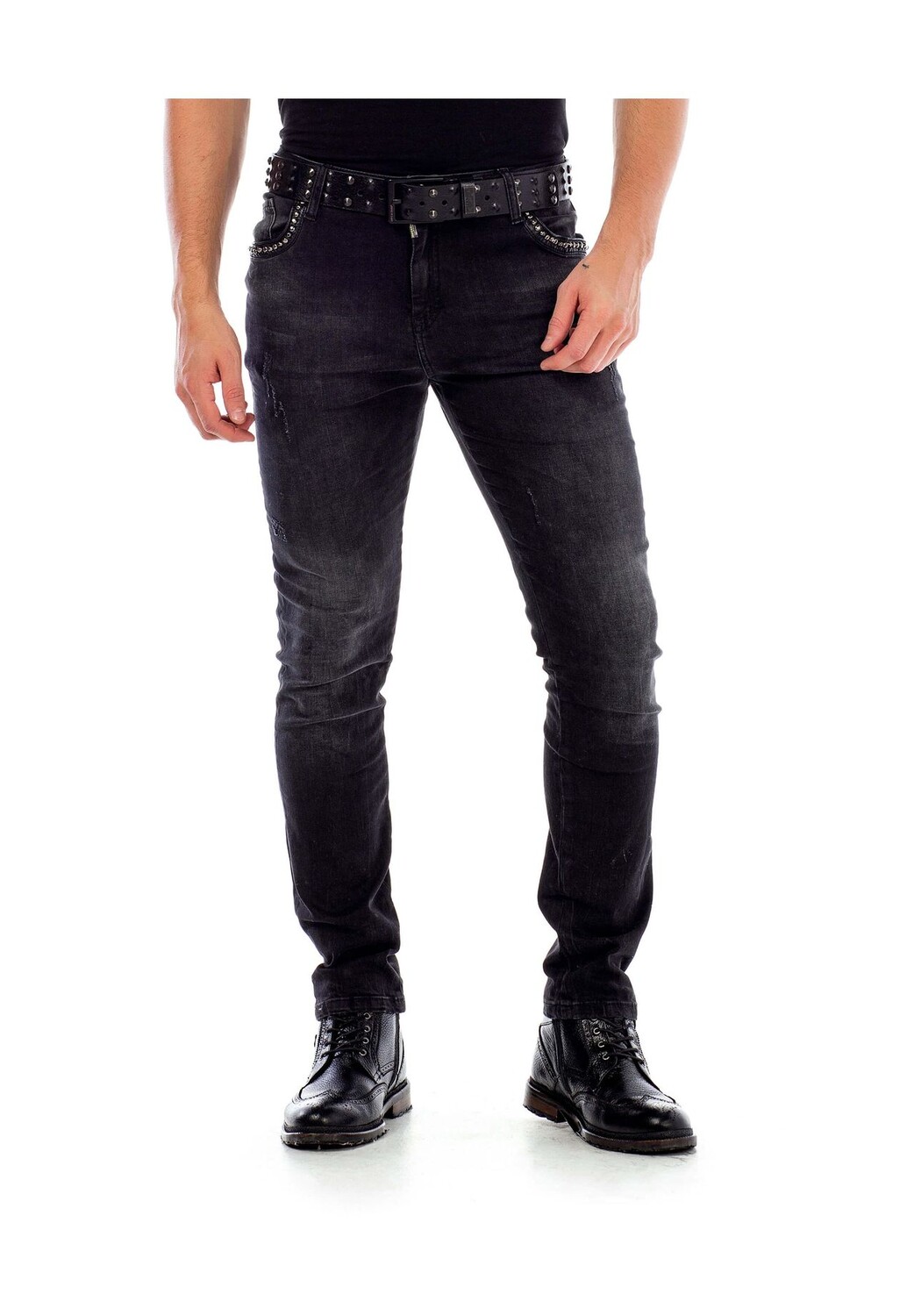 Джинсы с заклепками CIPO & BAXX, черный
Джинсы с заклепками CIPO & BAXX, черный