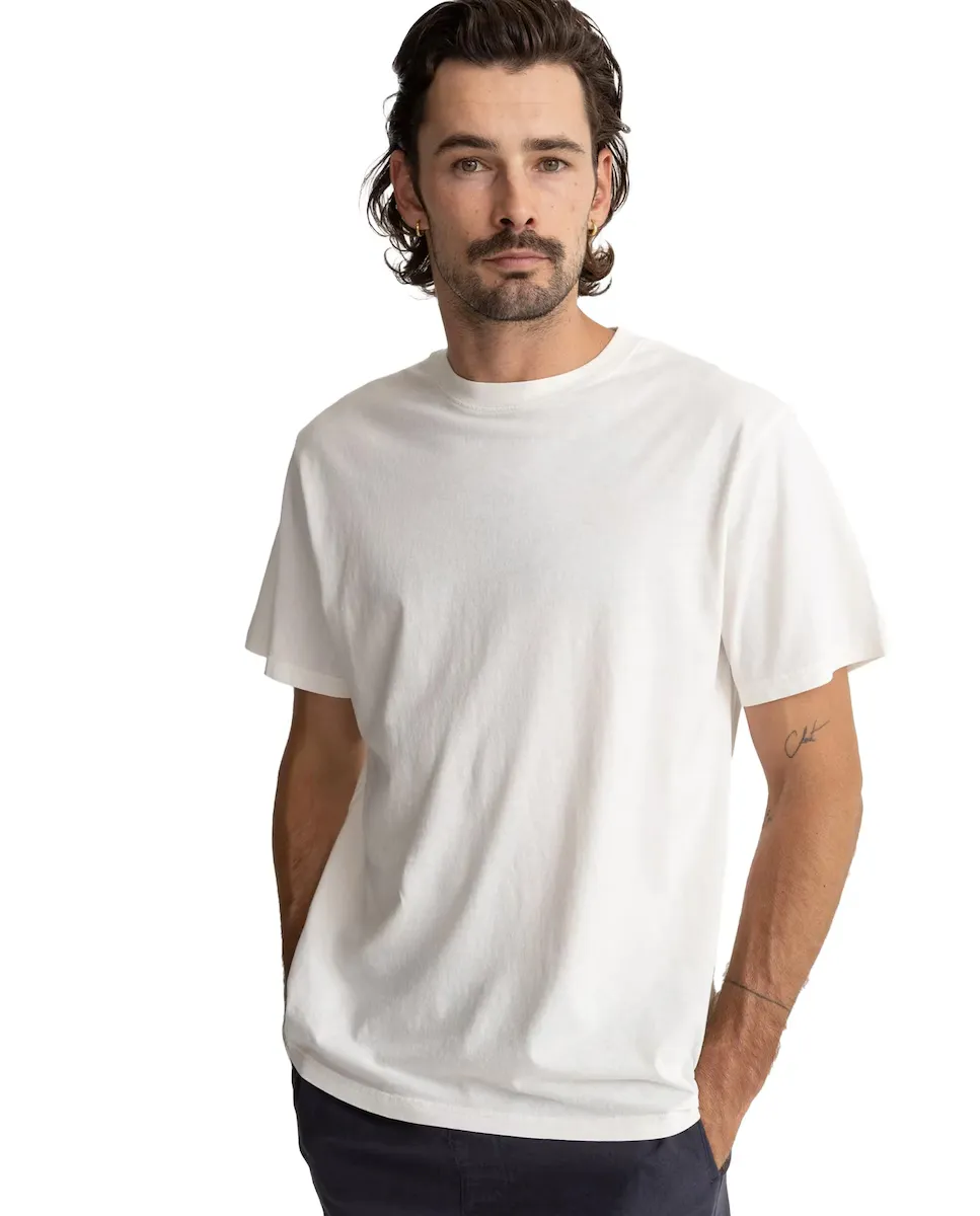 Классическая однотонная футболка Vintage с коротким рукавом для мужчин Rhythm, белый
Классическая однотонная футболка Vintage с коротким рукавом для мужчин Rhythm, белый