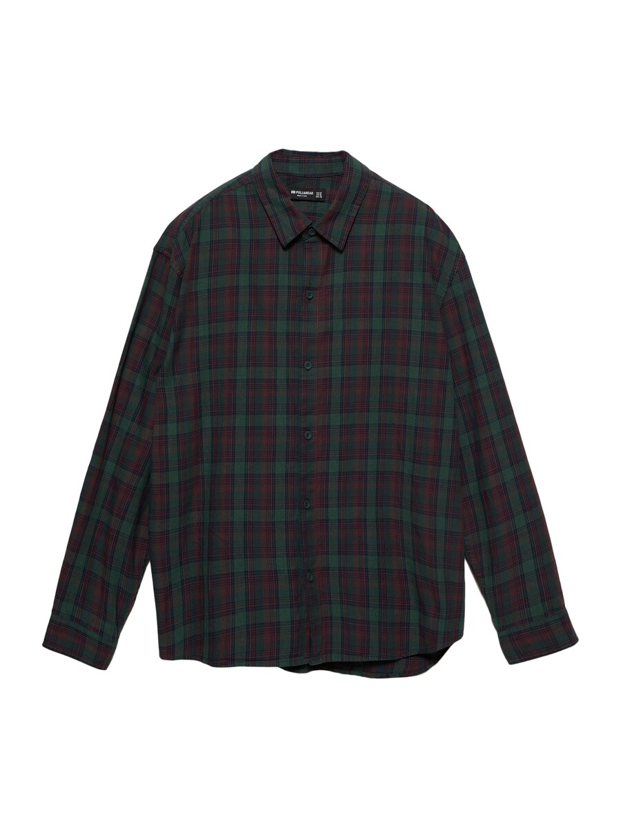 Рубашка на пуговицах классического кроя Pull&Bear, зеленый/темно-зеленый
Рубашка на пуговицах классического кроя Pull&Bear, зеленый/темно-зеленый