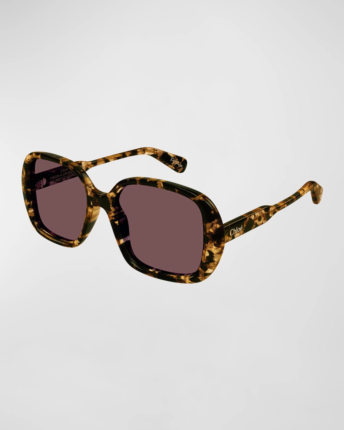 Квадратные солнцезащитные очки из ацетата с узором Chloé, цвет Amber Brown
Квадратные солнцезащитные очки из ацетата с узором Chloé, цвет Amber Brown