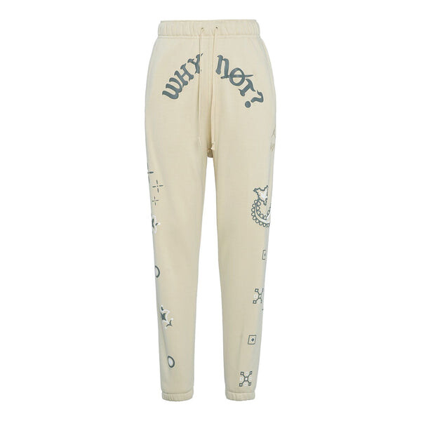 Спортивные штаны Men's Air Jordan 'why Not' Alphabet Printing Casual Sports Pants/Trousers/Joggers Light Yellow, желтый 
Спортивные штаны Men's Air Jordan 'why Not' Alphabet Printing Casual Sports Pants/Trousers/Joggers Light Yellow, желтый