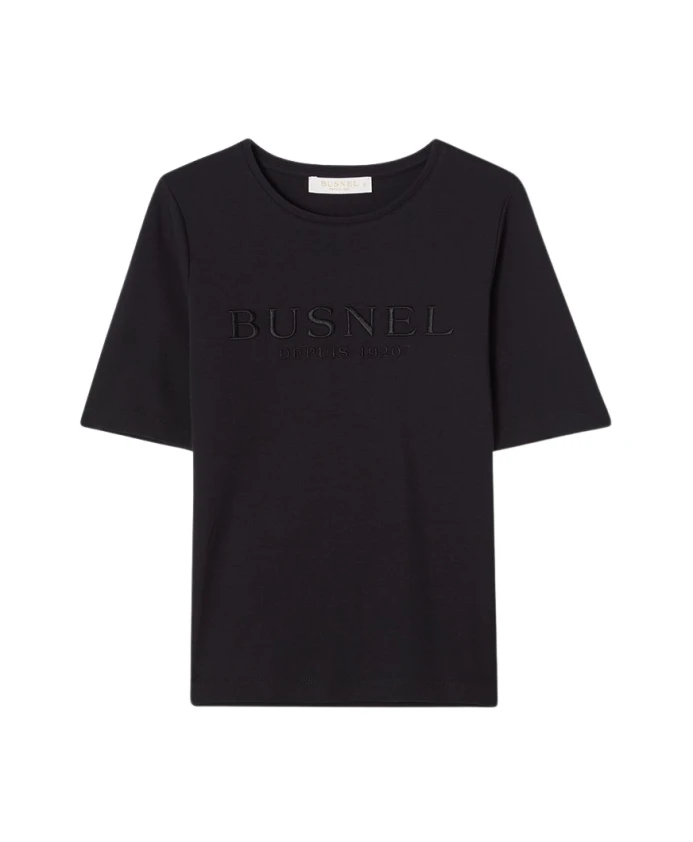 Футболка из мягкого хлопкового джерси с вышивкой Busnel, черный
Футболка из мягкого хлопкового джерси с вышивкой Busnel, черный