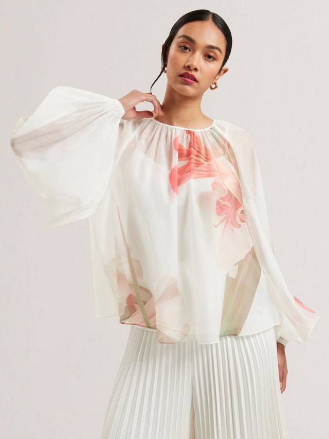 Блузка из прозрачной органзы с цветочным рисунком eriana с пышными рукавами Ted Baker, цвет White/Red
Блузка из прозрачной органзы с цветочным рисунком eriana с пышными рукавами Ted Baker, цвет White/Red