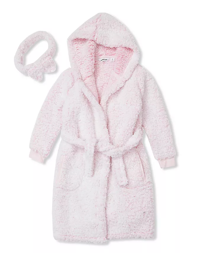Детский плюшевый халат с капюшоном и повязкой на голову из ворса Lands' End, розовый
Детский плюшевый халат с капюшоном и повязкой на голову из ворса Lands' End, розовый