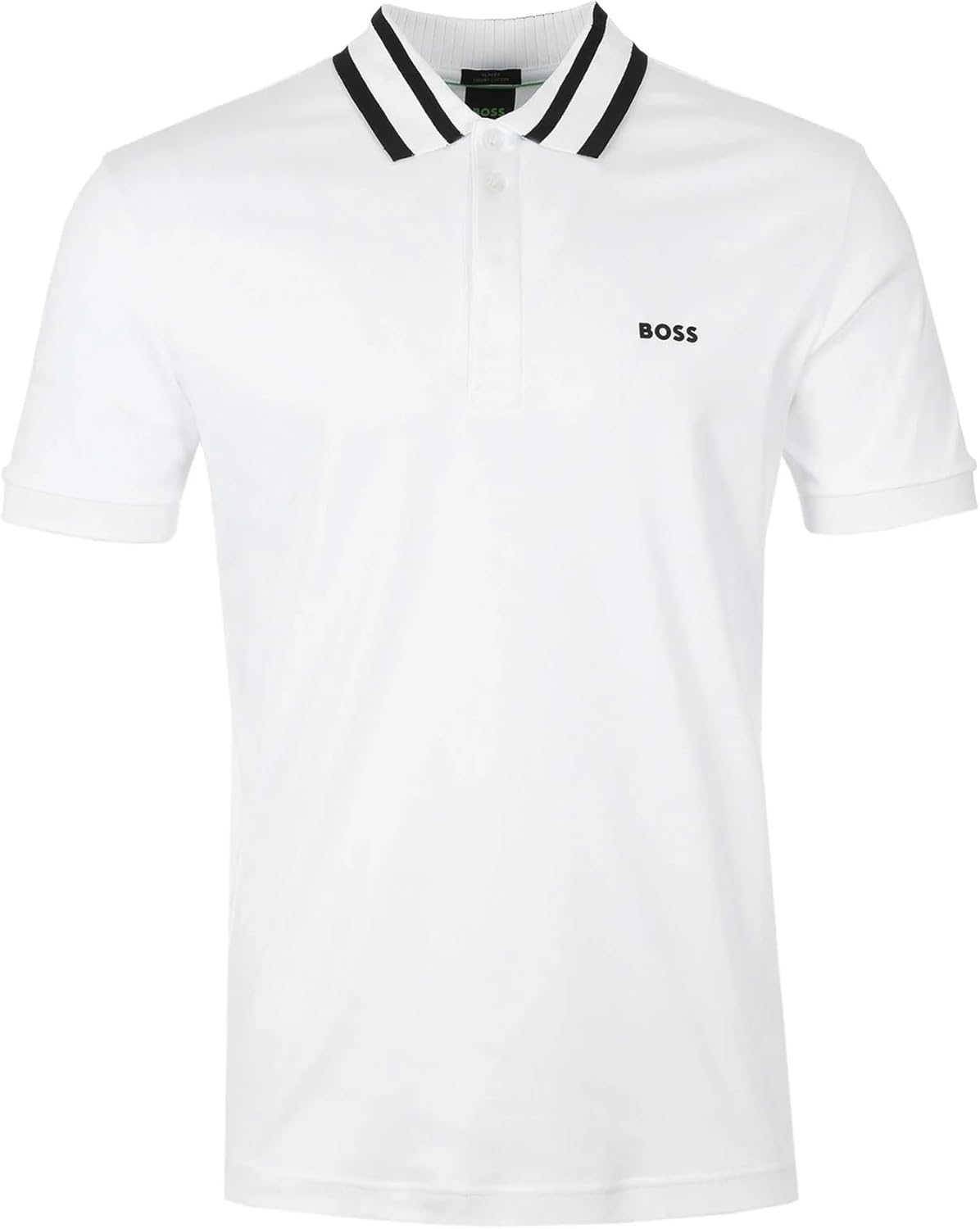 Мужская рубашка-поло Hugo Boss Paule с коротким рукавом, белая
Мужская рубашка-поло Hugo Boss Paule с коротким рукавом, белая