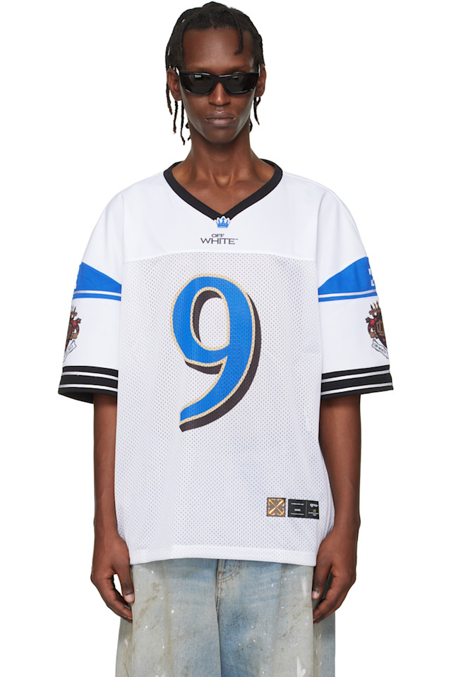 Футболка с белой короной из сетчатого материала Off-White, White/Nautical
Футболка с белой короной из сетчатого материала Off-White, White/Nautical