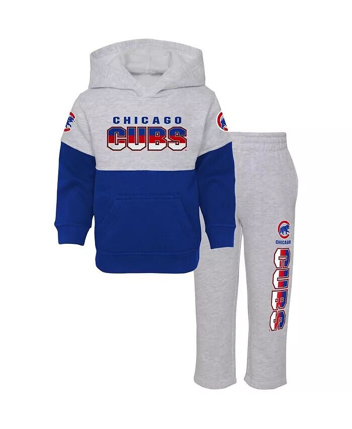 Комплект из толстовок и штанов для плеймейкера Chicago Cubs для мальчиков и девочек в королевском и серо-лиловом цвете Outerstuff
Комплект из толстовок и штанов для плеймейкера Chicago Cubs для мальчиков и девочек в королевском и серо-лиловом цвете Outerstuff