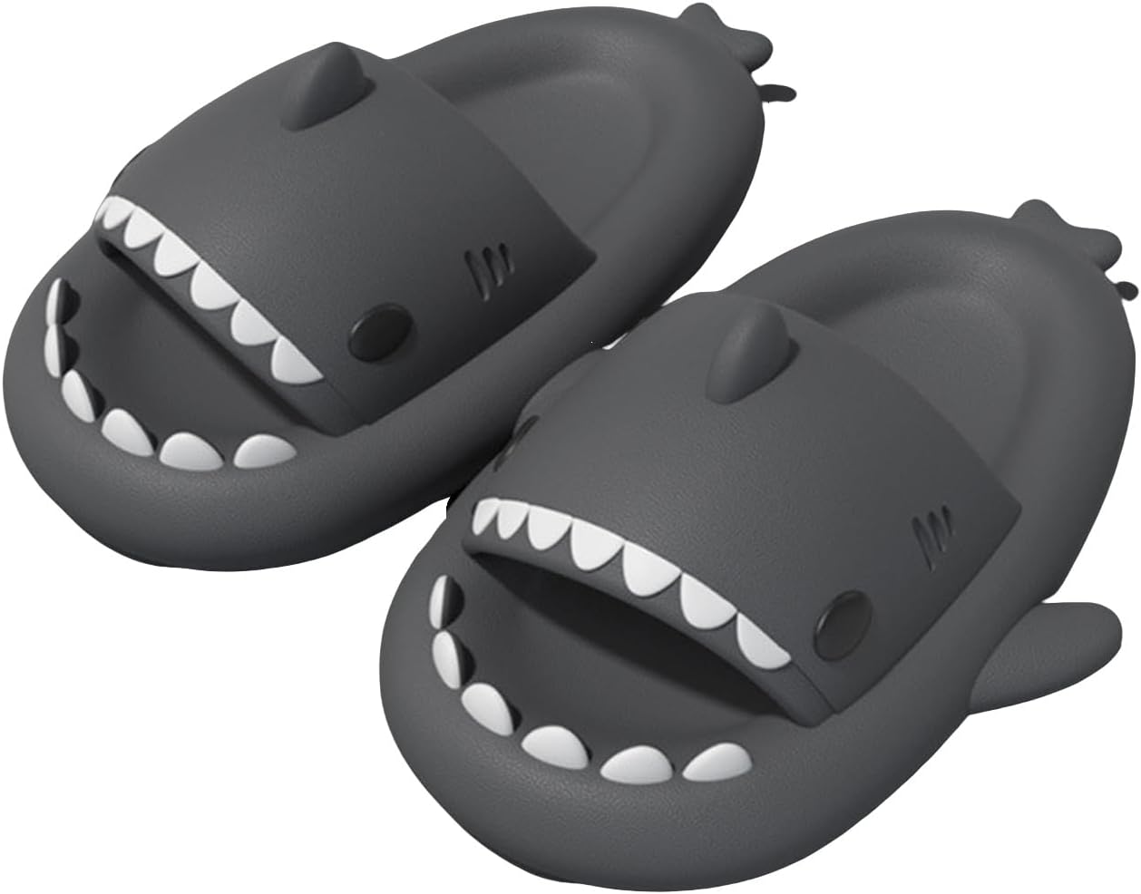 Тапочки с акулами, унисекс шлепанцы с акулами, толстая нескользящая подошва, сандалии с открытым носком для двоих, милые пляжные шлепанцы Ythspnze, темно-серый
Тапочки с акулами, унисекс шлепанцы с акулами, толстая нескользящая подошва, сандалии с открытым носком для двоих, милые пляжные шлепанцы Ythspnze, темно-серый