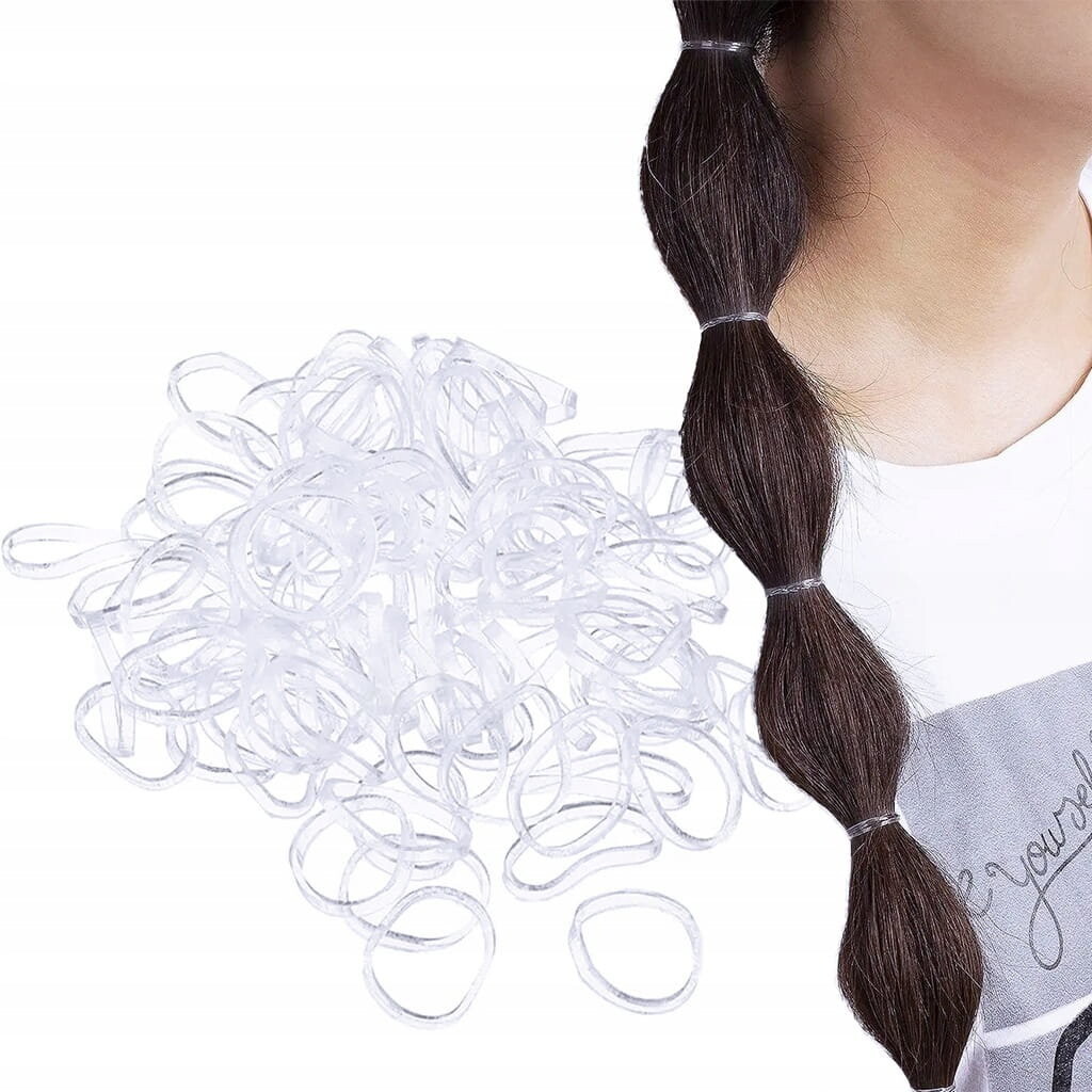 Ponik's, Бесцветные силиконовые резинки для волос, 1000 шт 
Ponik's, Бесцветные силиконовые резинки для волос, 1000 шт