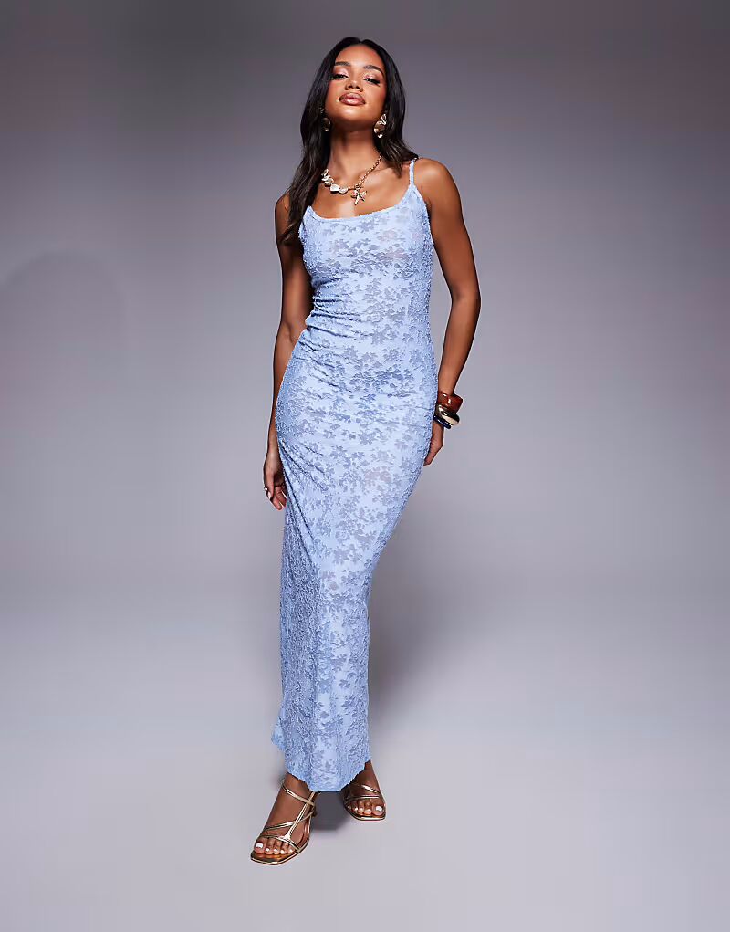 ASOS DESIGN платье миди с квадратным вырезом и прозрачным лифом Devore синего цвета
ASOS DESIGN платье миди с квадратным вырезом и прозрачным лифом Devore синего цвета