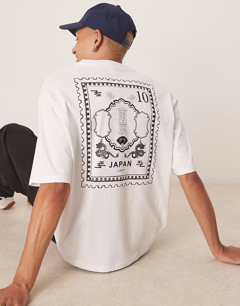 Футболка Selected Homme большого размера с японским принтом на спине белого цвета
Футболка Selected Homme большого размера с японским принтом на спине белого цвета